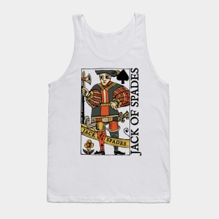 Character of Playing Cards Jack of Spades Tank Top